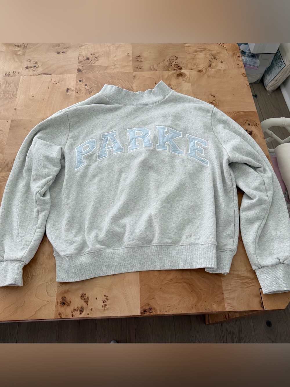 PARKE Varsity Mockneck - Sugar - L/XL